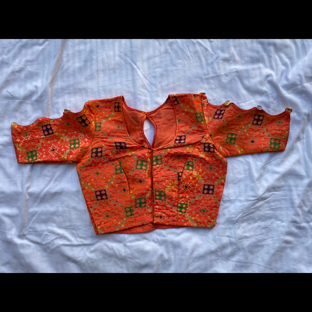 Indian pure banaras silk lengha choli - Picture 7 of 8
